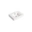 Bassin en résine pour salle de bain - caractéristique chêne blanc américain, poids de 39,95 lb, 17,86 po Largeur X 23,9 Profondeur 5,06 Hauteur, lisse et teintée - caractéristique du meuble-lavabo, conception hygiénique