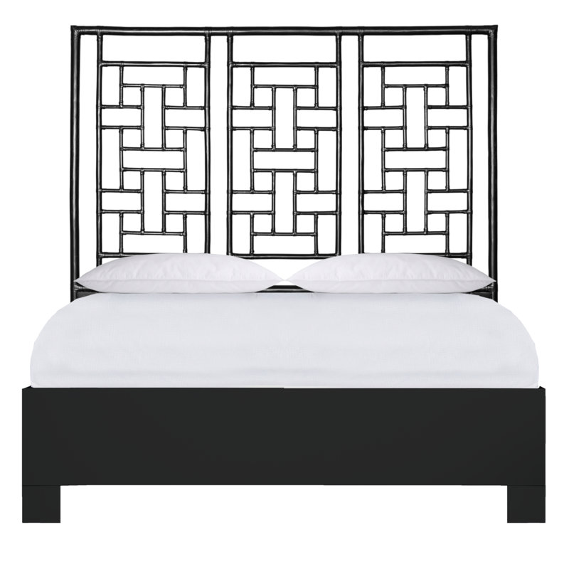 Lit plateforme Ohana, Noir, Grand