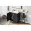 Ensemble de meuble-lavabo 30 po avec lavabo, armoire combinée, armoire de rangement pour salle de bain, structure en bois massif-1062150668