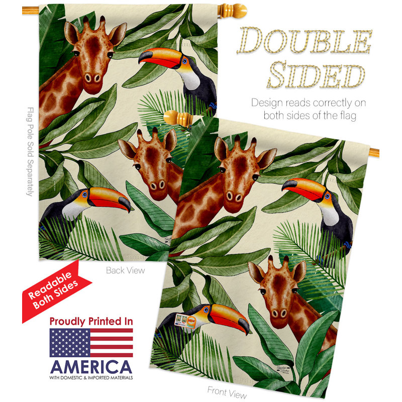 Drapeau de maison en polyester à 2 côtés 40 x 28 po