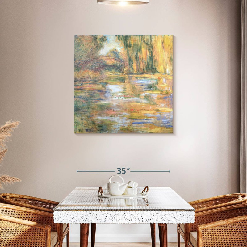Avery Waterlily Pond - Le pont, H 36 po x l 36 po