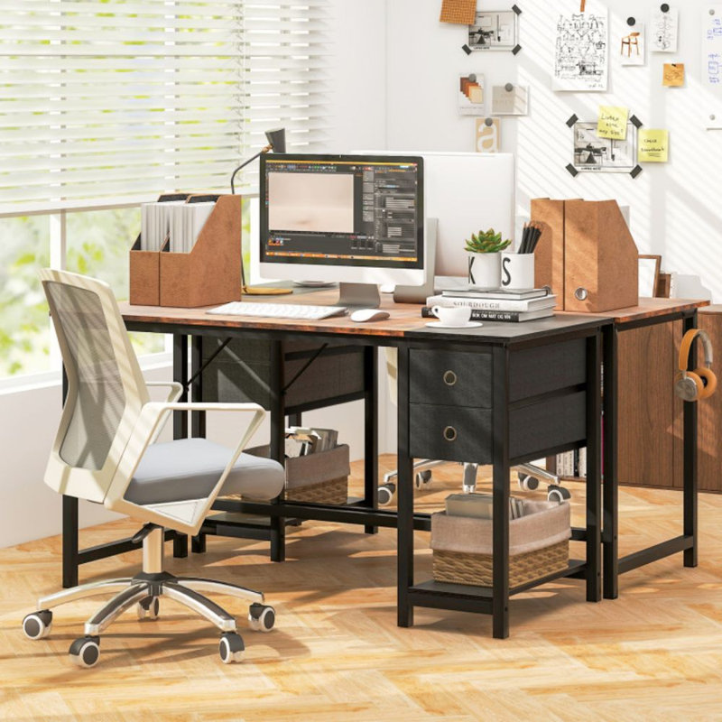 Bureau d'ordinateur l 48 po Jolliff, H 29,5 po x l 55 po x P 24 po