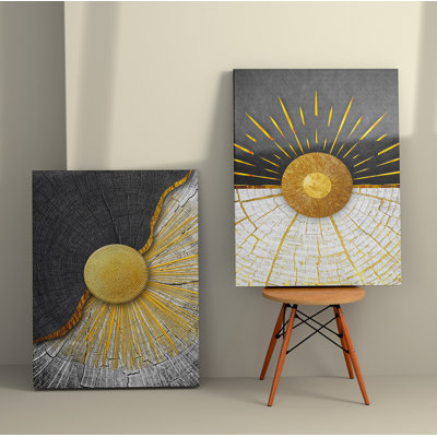 Élégantes peintures sur toile décoratives (2 pièces), 19,7 po x 27,6 po chacune | 100% toile avec cadres 100% bois | Superbe art mural pour le salon et la chambre à coucher, parfait pour la décoration intérieure et les idées de cadeaux