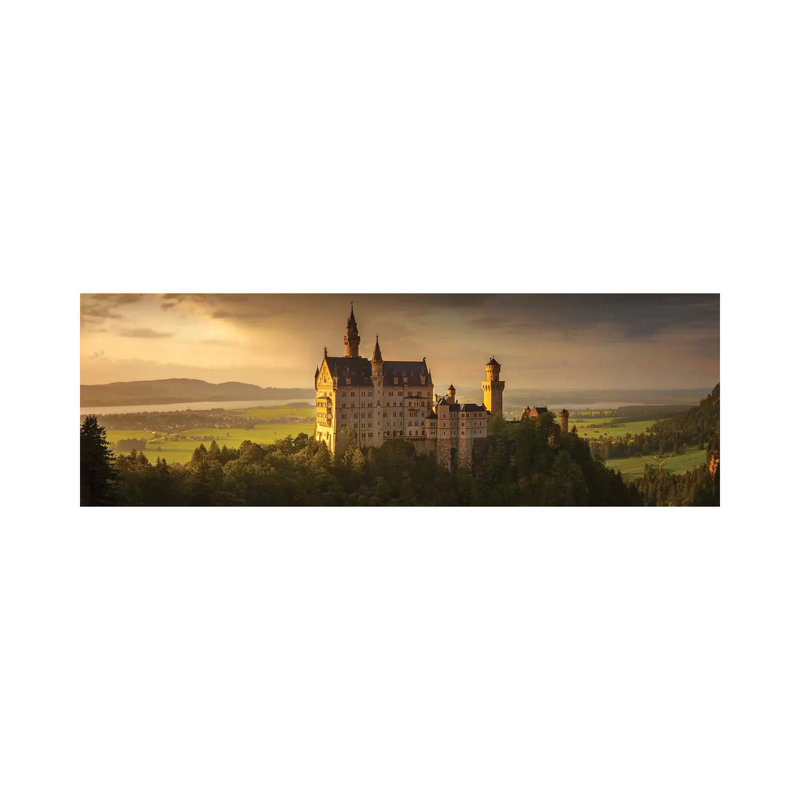 Neuschwanstein by Wojciech Kruczynski - Panoramic Print on Canvas, Wrapped Canvas, 40.64cm H x 121.92cm W x 1.91cm D