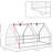 Portable Mini Greenhouse 6' X 3' White Outdoor With - Two Layer Pe Cover And Strong Steel Frame Assembly Structure