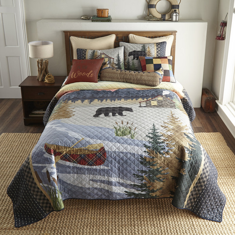Sunset Cottage Reversible Throw Pillow