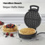 Hamilton Beach Belgian Waffle Maker with PFAS-Free Non-Stick Coated Plates