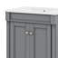 Petit meuble-lavabo 24 po avec lavabo, armoire de rangement moderne à 2 niveaux, meuble-lavabo simple en bois-719781585