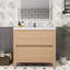 Meuble-lavabo simple 35,5 po avec plateau en acrylique Rosner-2145215218