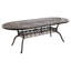 Hammitt Oval Metal Outdoor Dining Table With Umbrella Hole , 86.61'' in. W 41.34'' in. D