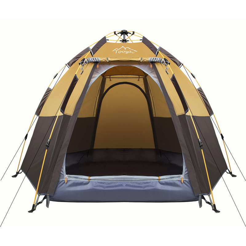 4 Person Tent, Dark Brown