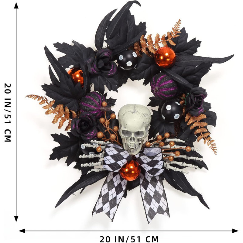 Faux Polyester 13.7'' Wreath