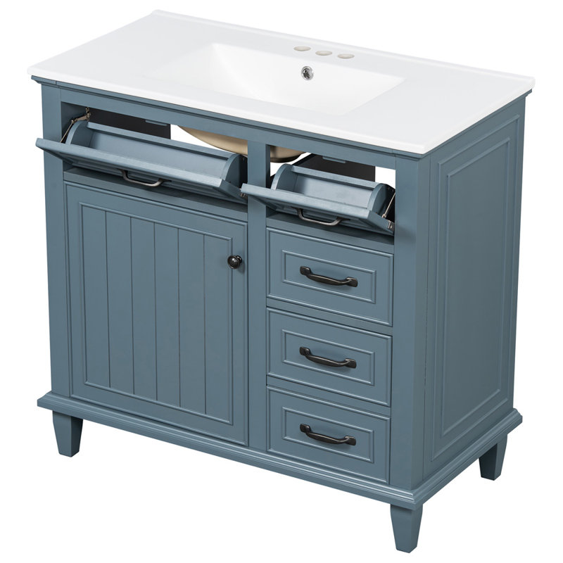 Meuble-lavabo 36 po avec lavabo, Blue