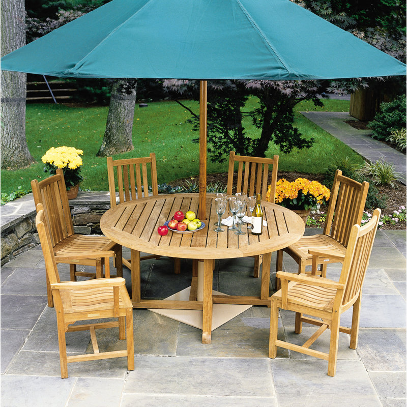 Classic Outdoor Teak Dining Side Chair
