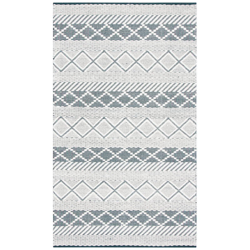 Baring Natura Hand Woven Wool Geometric Rug, Rectangle 3' x 5'