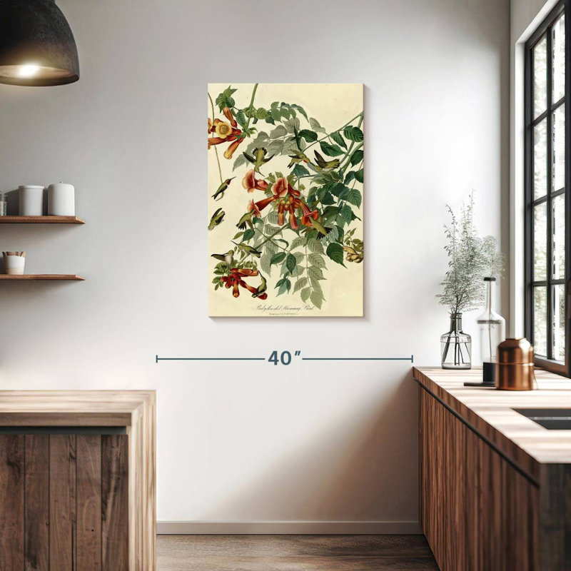 Brampt Ruby-Throated Hummingbird, 36" H x 24" W