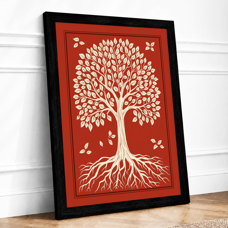 Tree Of Life Botanical - Print, A2 - 59.4 x 42.0 cm, Black