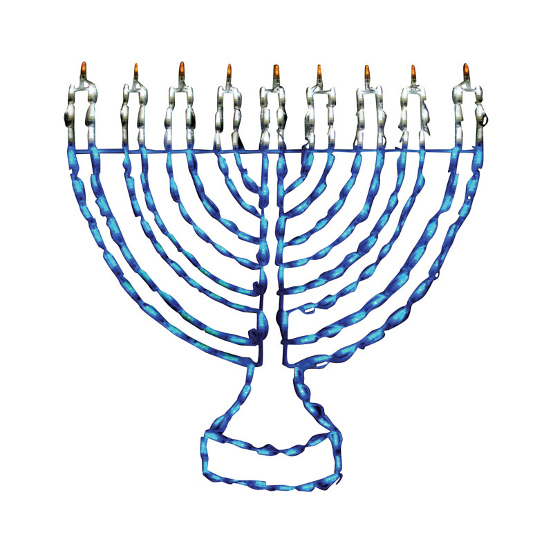 Affichage Menorah à lumière DEL