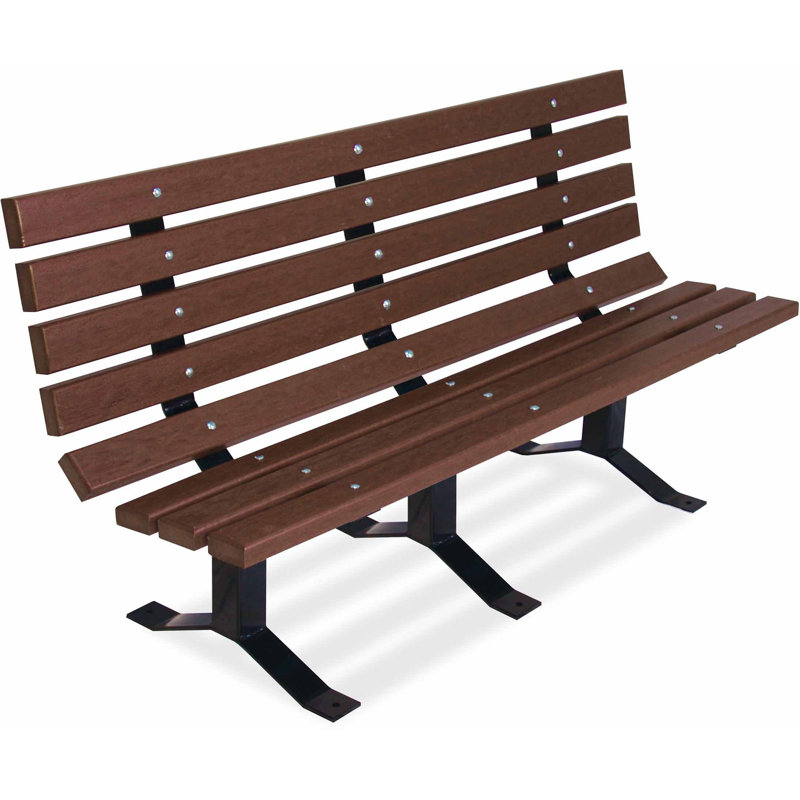 Banc de parc en plastique Witherspo, 96 po (planches 3 x 4), Cèdre
