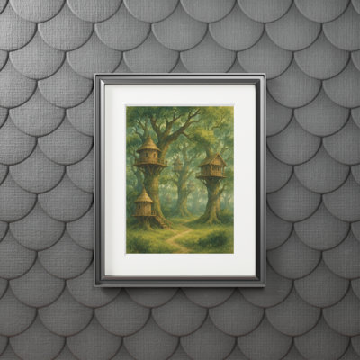 Clinger Single Picture Frame Print