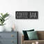 «Coffee Bar» par Lettered & Lined - Art textuel panoramique sans cadre-2001719794