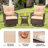 3 Pieces Patio Swivel Rocker Rattan Chairs, Outdoor Swivel Rocking Chairs With 1 Rattan Coffee Table, 360 Degree Swivel Patio Chairs For Lawn, Garden, Porch-109264708