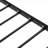 Jet Black Modern Twin Size Metal Platform Bed with Sturdy Support Structure, No Box Spring Required