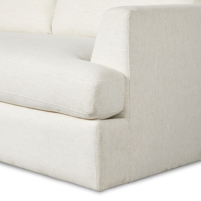 Lucien 2PC RAF Sectional-Crypton Nomad Snow, Right Hand Facing