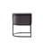 18.9'' H Faux Leather Upholstered Metal Armchair-67965633