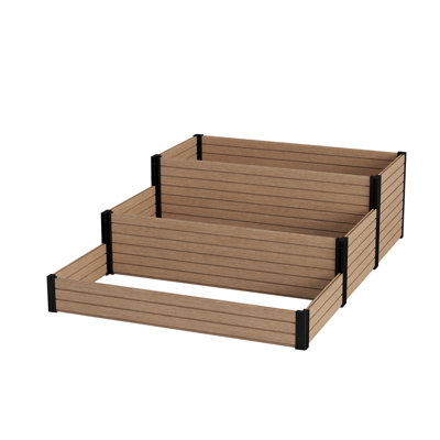 Tiered Raised Garden Planter Bed, 3-Level Garden Box（No bottom panel）