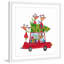 Santa's Reindeers, reproduction encadrée-23623179