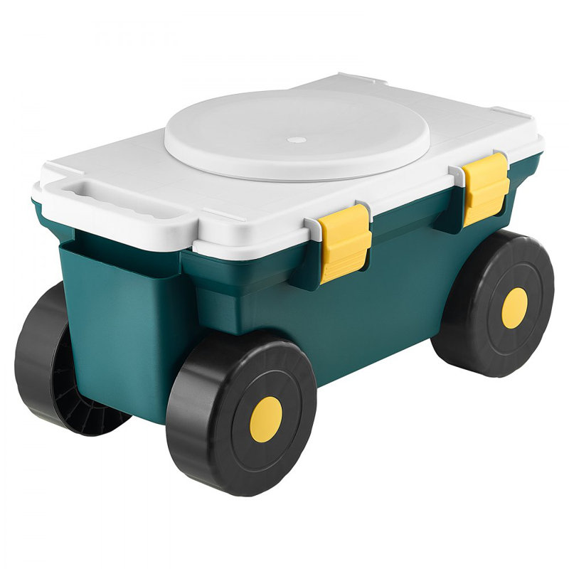 Chariot de jardin roulant avec siège 276 lb