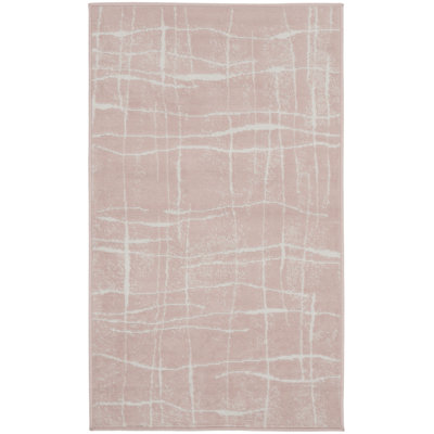 Tapis moderne rose