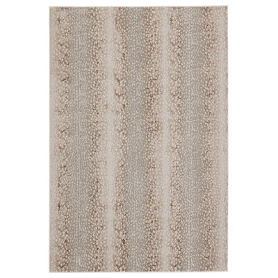 Tapis gris à imprimé animal Baytown