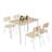 5-Piece Dining Table Set With 4 Chairs