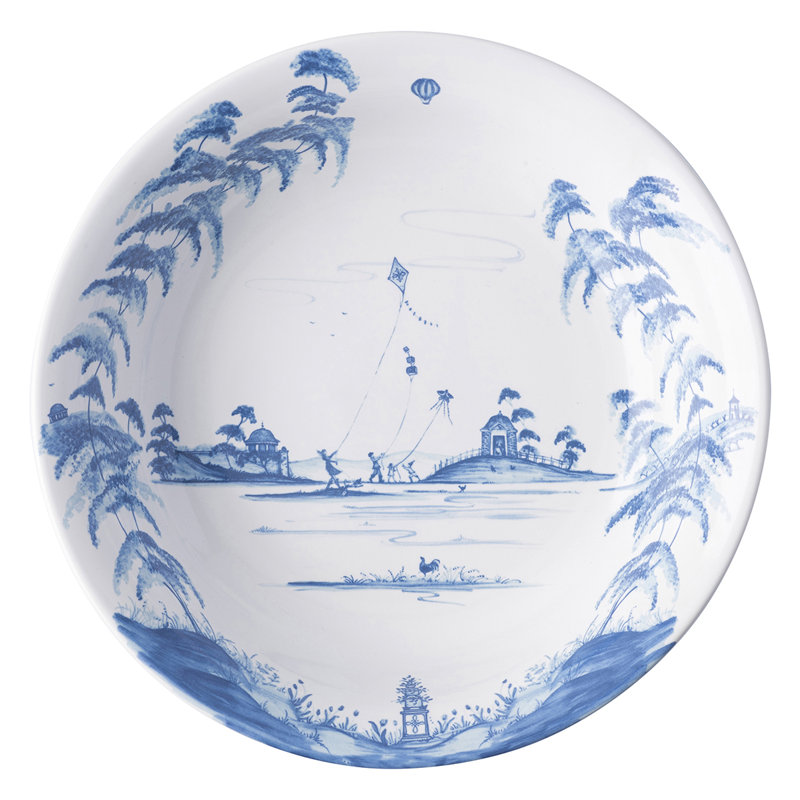 Country Estate Serving Bowl, Delft Blue, 10"