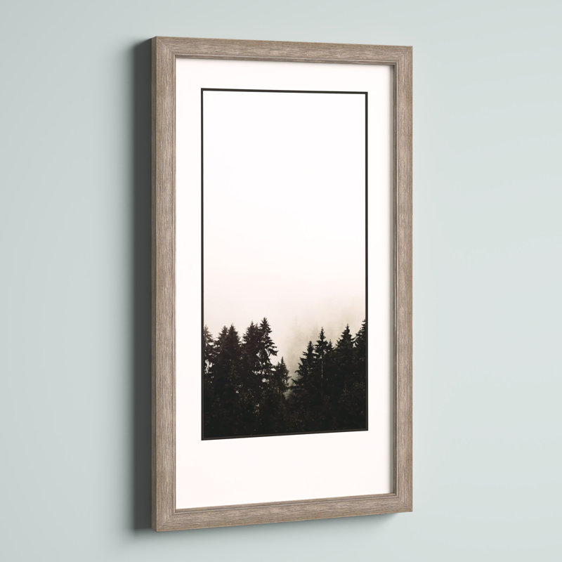 «Misty Peak I» par Schoucheig - Reproduction d'art graphique sur papier encadré