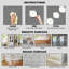 11.81 In. X 11.81 In. Vinyl Peel And Stick Backsplash Tile For Kitchen, Shelf-Adhesive Wall Stickers, White (10-Pack)