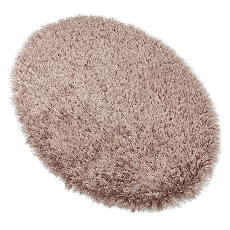Tapis ovale en coton Tulisia, Ovale 8 pi 2 po x 8 pi 2 po
