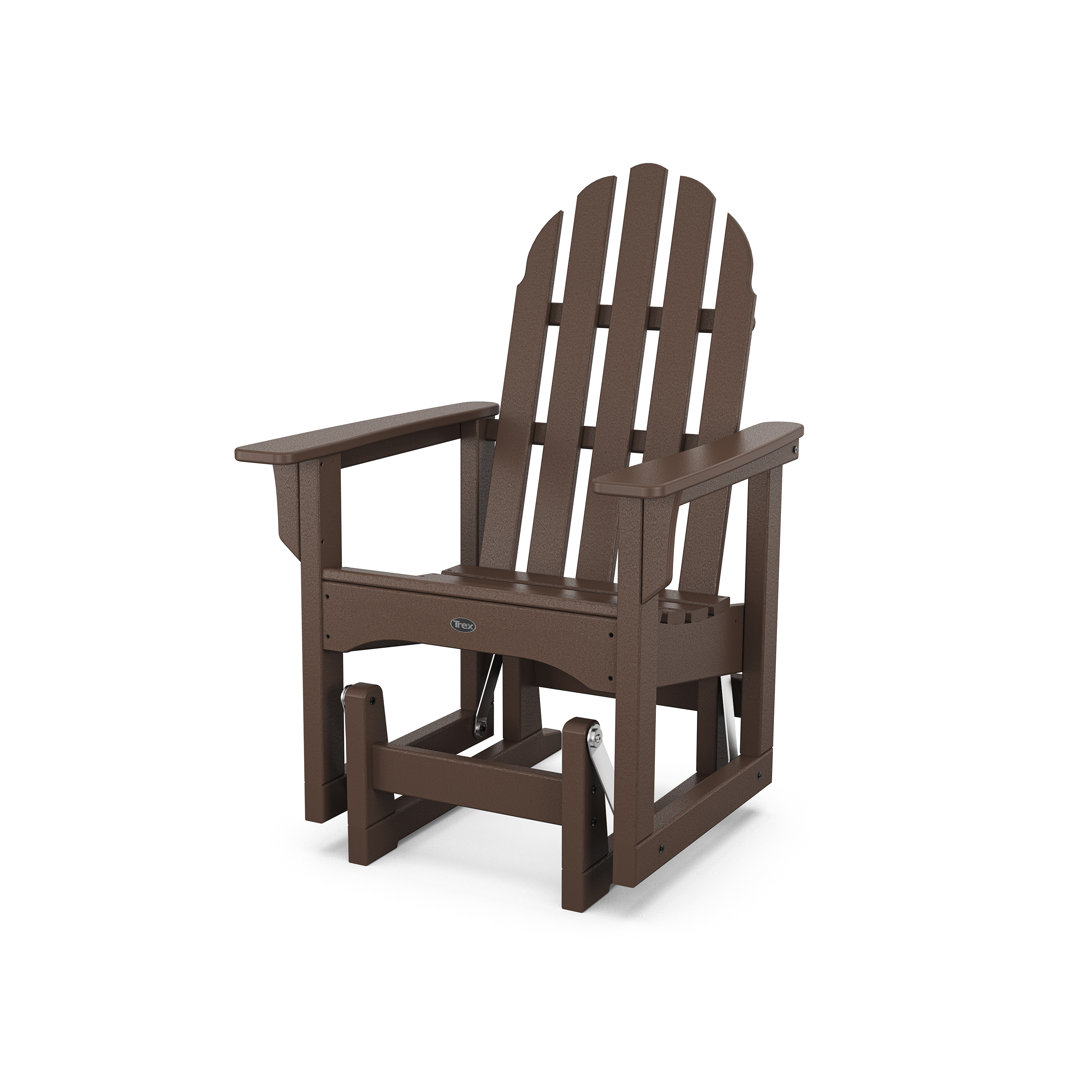 Cape Cod Adirondack Glider Chair Trex Outdoor 