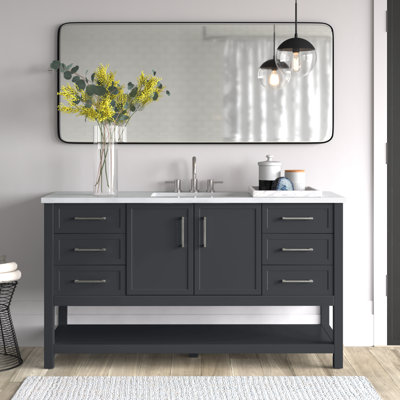 Vicini 60" Single Bathroom Vanity Set