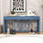 60-Inch Wood Console Table with Spacious Drawers, X-Leg Design-788878812