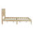 Natural Rubber Wood Bed Frame With Rattan Headboard-1327221850