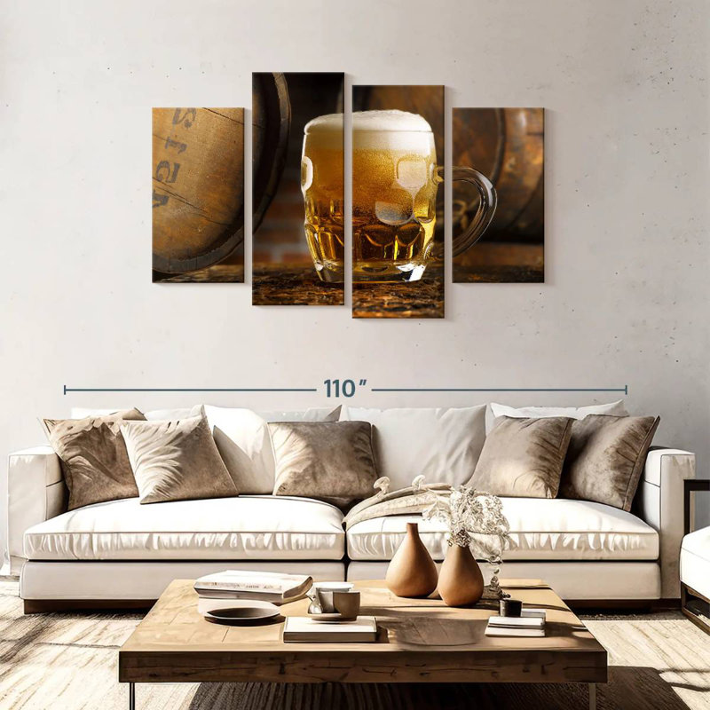 Yarlin Rustic Beer Glass, 48" H x 75" W