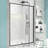 44-48" W X 71" H Piovt Swing Glass Shower Door Pivot Frame Sliding Shower Door With Clear Glass-111621811