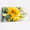 Ensemble de 1 tableau mural floral aquarelle tournesol sur toile tendue