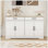Grande armoire de rangement avec 2 tiroirs et 4 portes pour le salon, la cuisine et l'armoire
