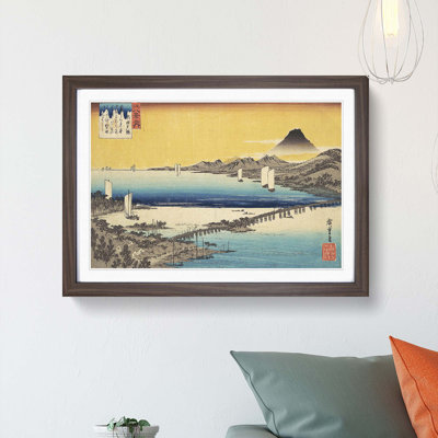 Long Bridge of Seta by Utagawa Hiroshige - Picture Frame Painting Print