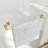 55-60 In. W X 72 In. H Double Bypass Sliding Shower Door, Brushed Gold Frame, 1/4 In. Tempered Glass With Explosion-Proof Membrane-125772080