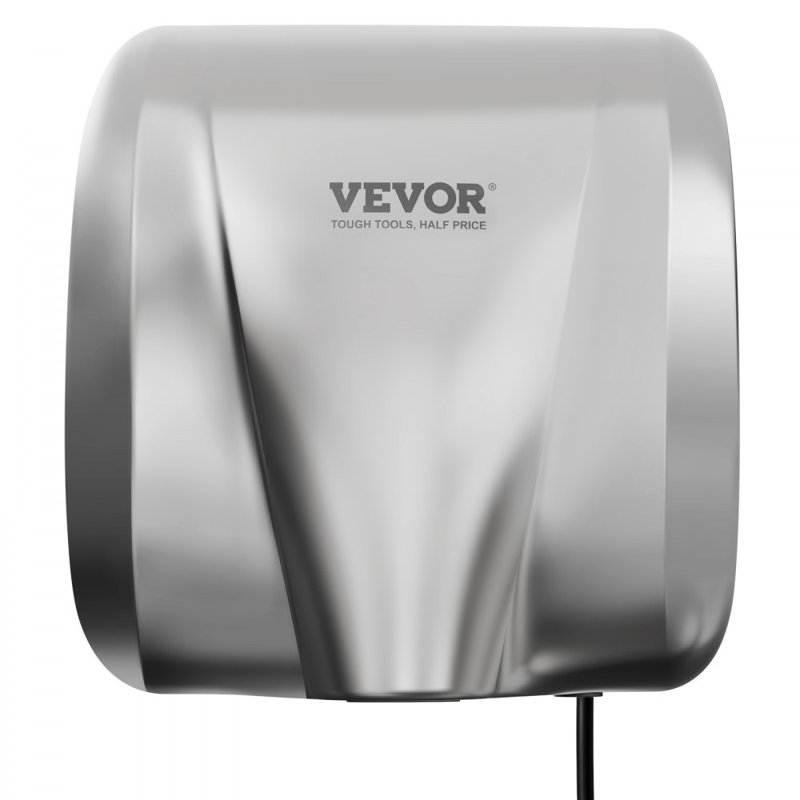 Heavy Duty Commercial Hand Dryer, 1300W Automatic High Speed Stainless Steel Warm Wind Hand Blower, 120V Plug In/Hardwired Two Power Options, Compliant for Industry Business Restrooms
